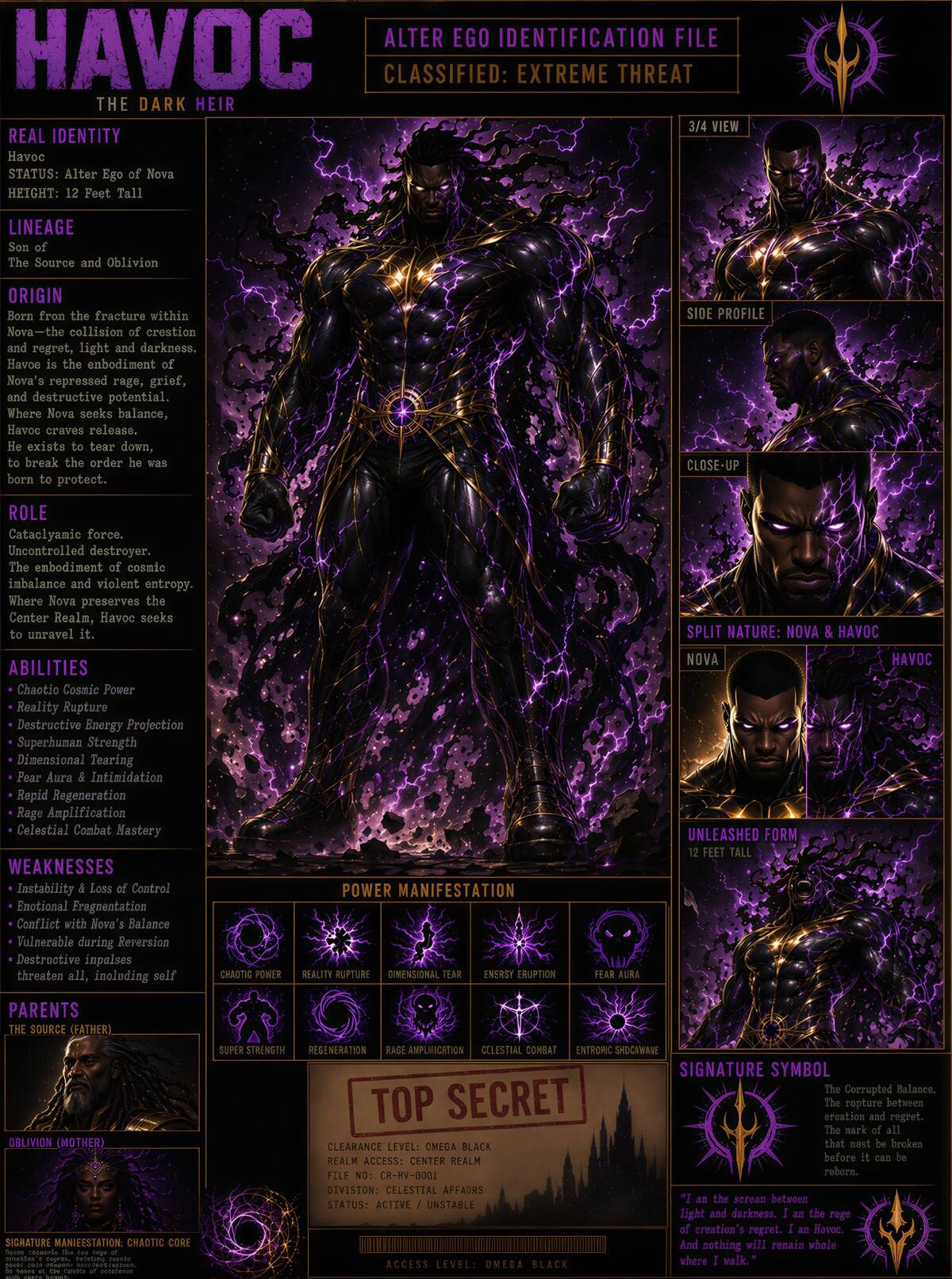 Havoc character dossier