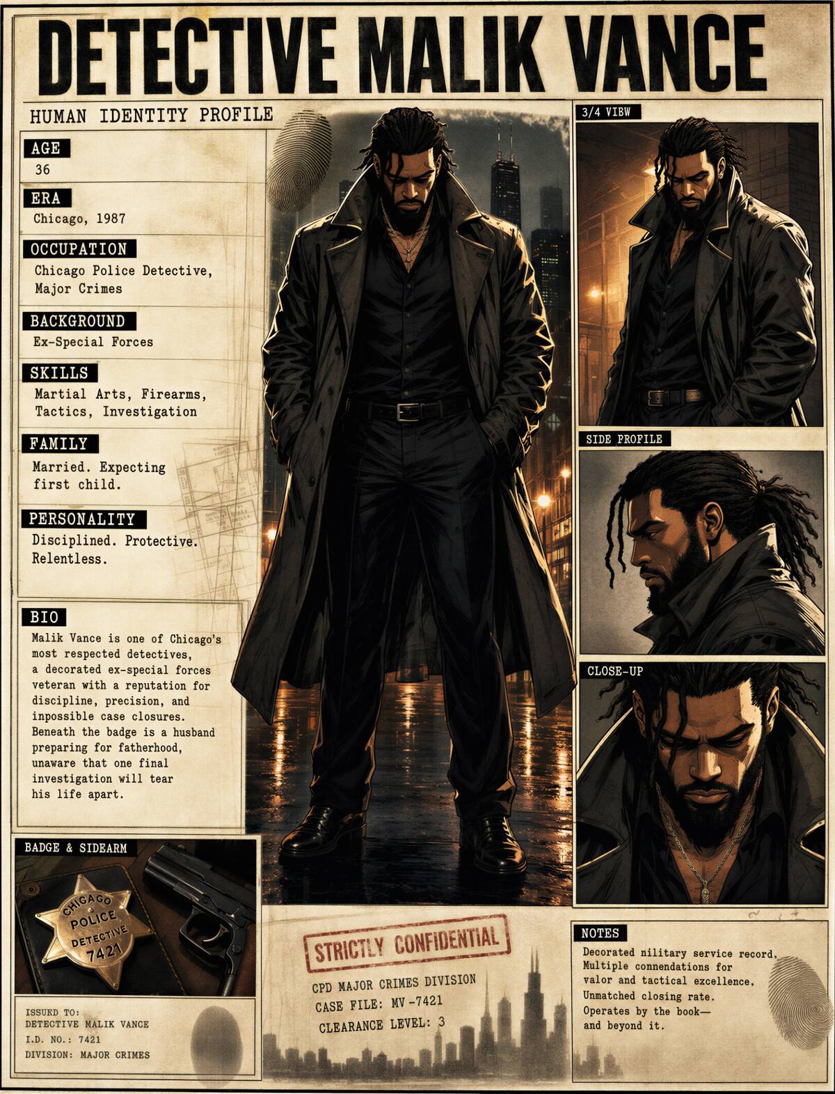 Malik Vance character dossier