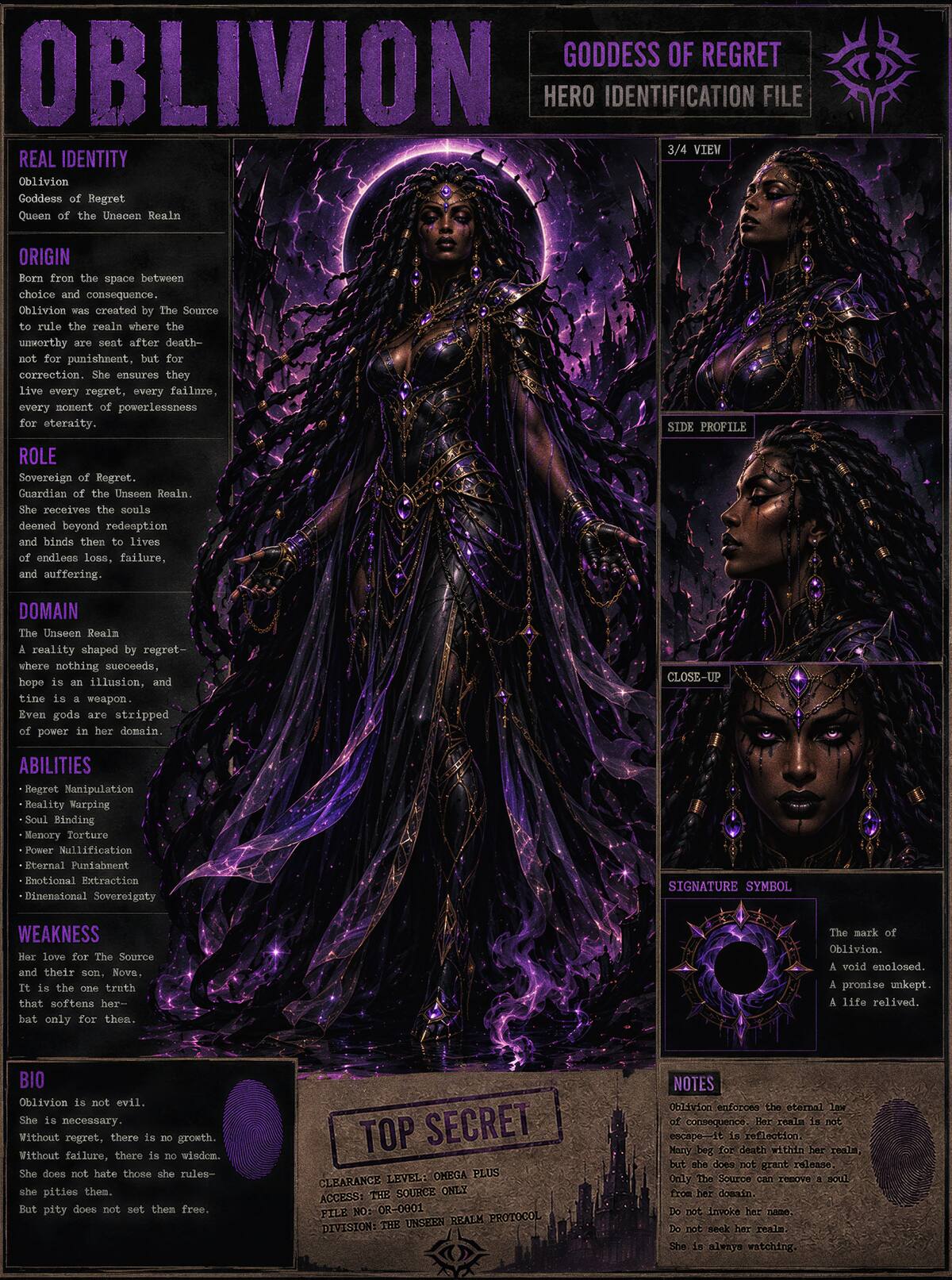Oblivion character dossier