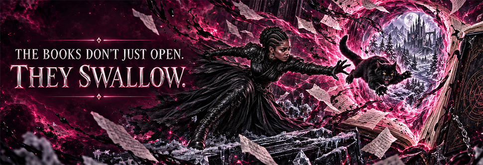 The books don't just open. They swallow.