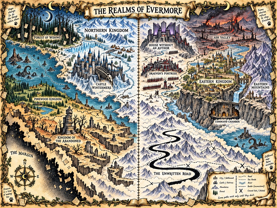 Map of the Realms of Evermore